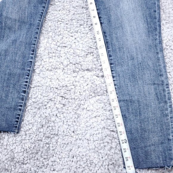 Stonefield Conrad Ankle High Rise Ankle Skinny Jeans Button Fly Raw Hem 32 x 27 - Picture 13 of 13